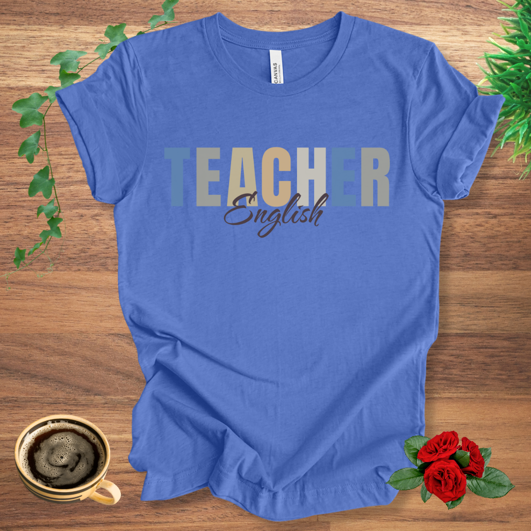 English Teacher Dark Font T-Shirt