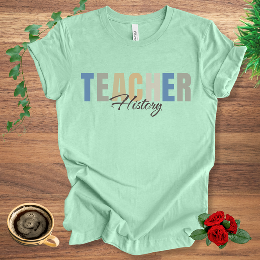 History Teacher Dark Font T-Shirt