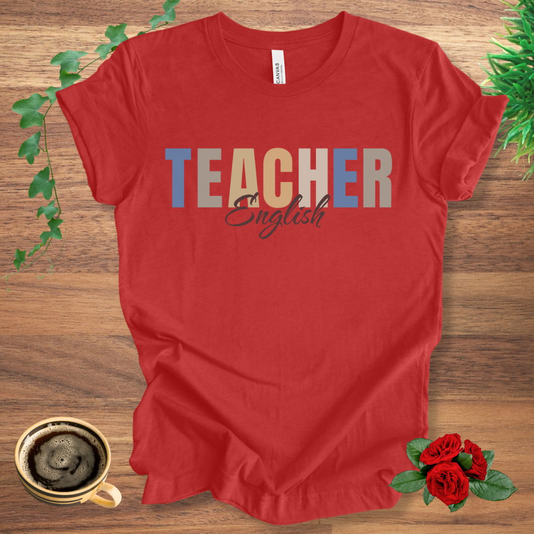 English Teacher Dark Font T-Shirt