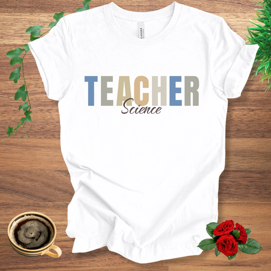 Science Teacher Dark Font T-Shirt
